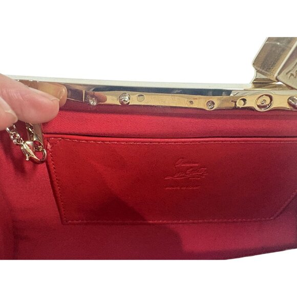 Christian Louboutin Palmette Clutch in Oyster - Picture 13 of 13